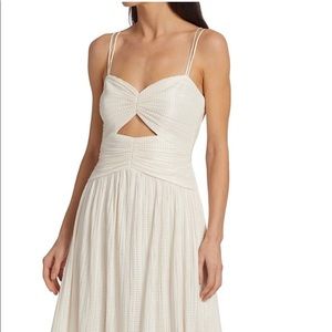 ML Monique Lhuillier cut out midi dress 1 NWOT